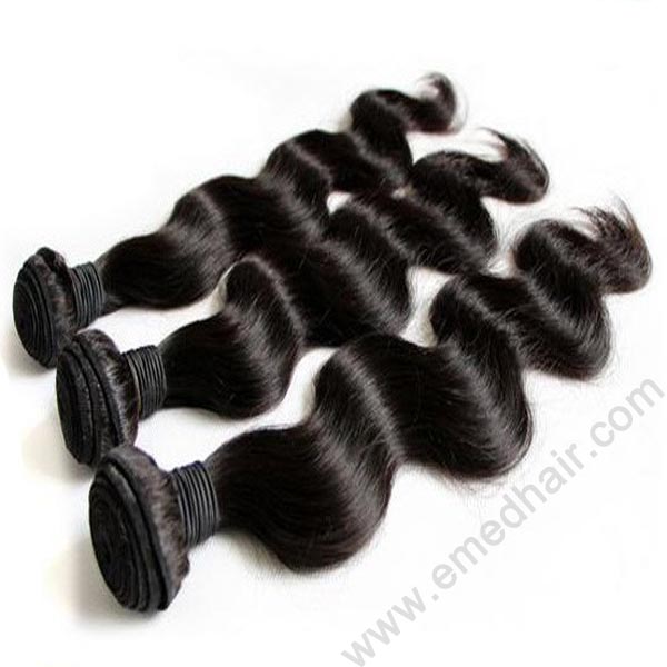 Natural black Indian remy hair LJ128